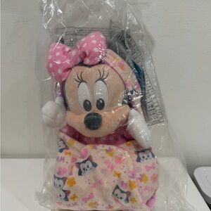 NWT Minnie Mouse Plush in Swaddle